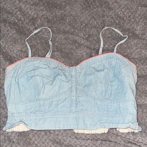 Denim Bralette by American Eagle Outfitters